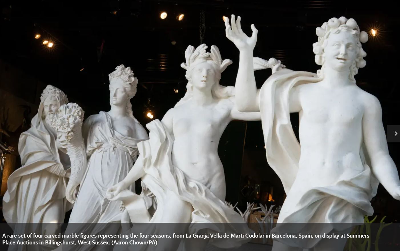 'Remarkable' Four Seasons marble statues