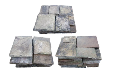 A collection of Yorkstone flagstones