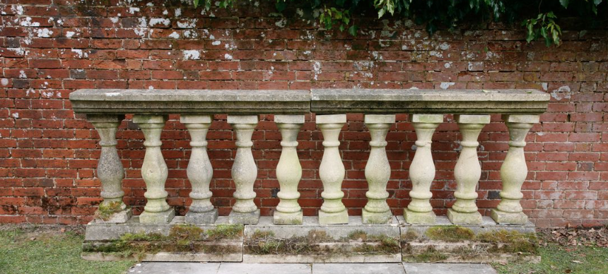 A quantity of composition stone balustrade