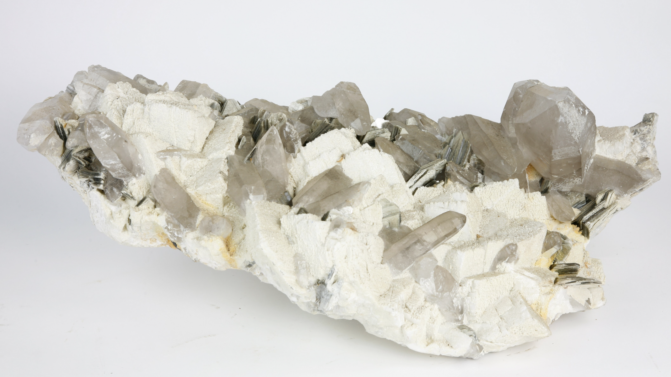 An impressive crystal quartz bed